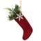 Hanging Winter Greens Snowflake Stocking