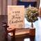 We Wish You A Merry Christmas Snowflake Box Sign 37958;