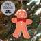 Wooden Bow Tie Gingerbread Ornament 38091