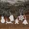 White Glitter Winter Wonder Ornaments, 6/Set 38106;