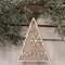 Glittered Merry Snowflake Christmas Tree Ornament 38111;