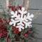 Glittered Layered Wooden Snowflake Planter Stake, 11" 38156;