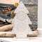 Snowflake Embossed Distressed Metal Christmas Tree 60474;