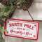 Department of Naughty & Nice Distressed Hanging Sign 65366;