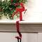 Red Metal Reindeer Stocking Hanger 70165;