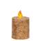 Burnt Ivory Timer Pillar - 2.5'' x 2.25''
