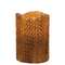 3" x 4" Honeycomb Textured Pillar - Burnt Mustard