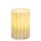 Basketweave Pillar Candle - 4"