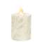 Rustic White Pillar Candle - 3" x 2.5"-