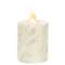 Rustic White Pillar Candle - 3" x 2.5"- # 84729