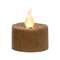 Distressed Brown Timer Tealight 1.5" x 1.5"