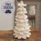 White Sherpa Christmas Tree, 17.5"H SR14293