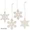 24/Set, Snowflake Christmas Ornaments #32829