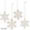 24/Set, Snowflake Christmas Ornaments