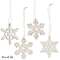 24/Set, Snowflake Christmas Ornaments #32829