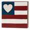 Heart Flag Square Block