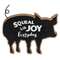 Squeal With Joy Wooden Piggy Sitter