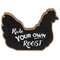 Rule Your Own Roost Wooden Chicken Sitter