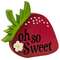 Oh So Sweet Wooden Strawberry Sitter