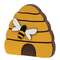 Layered Wood Bee & Beehive Block