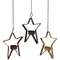 Hanging Tealight Metal Stars, 3 Asstd.