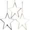 Star 6" Taper Holder - Stoneware Colors - 3 asst - 46354;