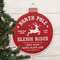 North Pole Sleigh Rides Christmas Bulb Metal Sign 65359;