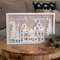 Merry Christmas LED Winter Village Frame;