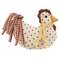 Stuffed Mini Polka Dotted White Chicken Sitter