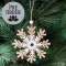 Layered Glittered Wooden Snowflake Ornament HAC2430
