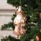 Vintage Pink Glass Santa Ornament SR2324484;