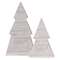 White Shiplap Christmas Tree Sitters, 2/Set 35068;