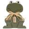 Rustic Wood "Ribbit" Frog Sitter 38281;