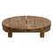 Stained Wood Round Riser