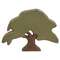 Distressed Carved Wood Chestnut Tree Sitter