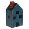 Primitive Blue Wood House Block