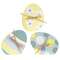 Dots & Stripe Wooden Easter Egg Sitter with Jute Bow - 3 Asstd.