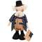Stuffed Standing Uncle George Doll with Flag