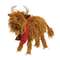 Fluffy Highland Cow with Bandana and Bell - 13"