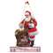 Merry Christmas Santa Distressed Metal Hanger - 60483;