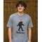 Believe Santa Bigfoot T-Shirt - Heather Graphite L181;