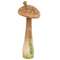 Wooden Hand Painted Mushroom Sitter with Snail 7.5"H
