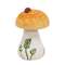 Wooden Hand Painted Spotted Mushroom Sitter with Ladybug
