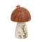 Wooden Hand Painted Mushroom Sitter with Ladybug