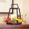 Cast Iron & Wood Open Air Lantern w/Handle 19279;