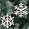 Wooden Glitter Snowflake Ornament, 6.5", 2 Asstd. 38134;