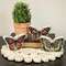 Watercolor Chunky Wood Butterfly Sitter, 3 Asstd. 38231;