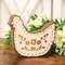 Laser Cut Layered Wooden Chicken Sitter 38249;