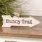 Distressed Wood Bunny Trail Arrow Block Sign 38263;