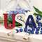 USA & Stars Wooden Cutout Sitter 38385;